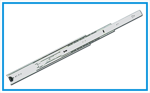 Heavy duty drawer slide with lock out device